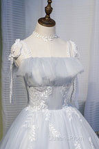 Chic Sleeveless Lace Appliques Tulle Princess Homecoming Dress