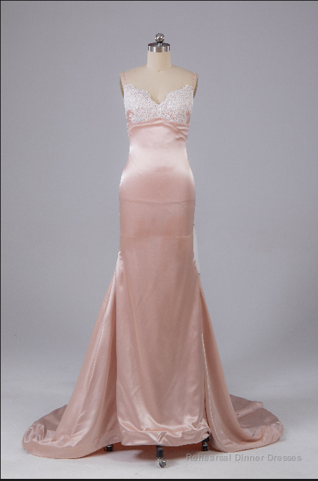 Beautiful Open Back Sweep Train Prom Dress with Lace Appliques Main image