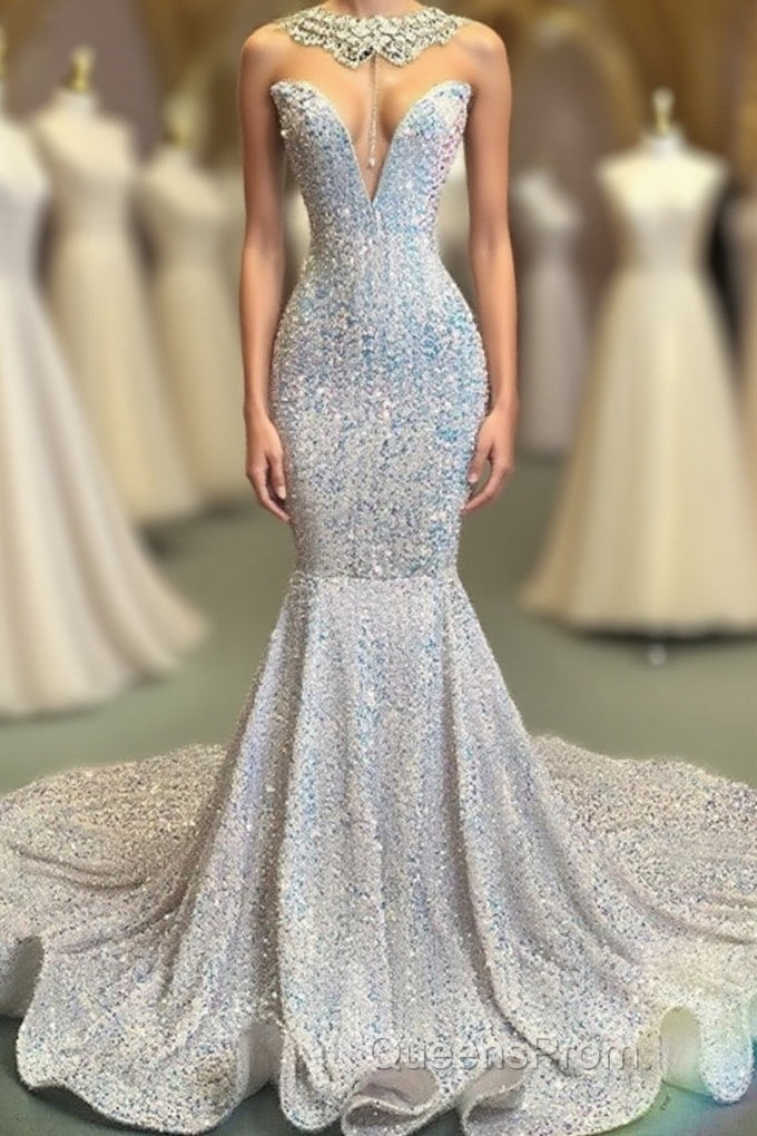 Glamorous Sequins Mermaid Long Evening Evening Prom Dress Online Main image