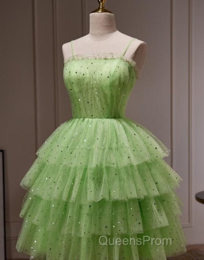 Cute A-Line Four Layers Corset Back Homecoming Dress Secondary image