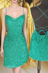 Spaghetti Straps Hot Pink Bodycon Mini Dress