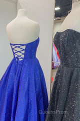 Strapless Red A-line Stunning Long Evening Prom Gown