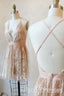 Deep V-neck Spaghetti Straps Sleeveless Short Prom Dresses, Homecoming Dresses