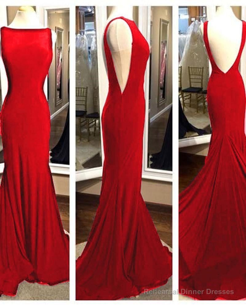 Elegant Long Backless Mermaid Fitted Black Prom Gown Formal Evening Dress With Sweep Train Dp080