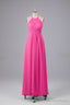 Elegant Halter Keyhole Chiffon Bridesmaid Dresses