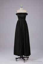 Elegant Off the Shoulder Satin Bridesmaid Dresses