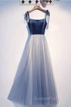 Spaghetti Straps Lace Up Floor Length Modest Evening Dress Party Evening Prom Dress