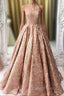 Chic Modest Halter Long Princess Evening Prom Dress Beautiful Evening Prom Gowns