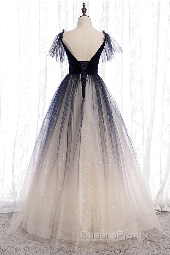 Elegant Backless Lace Up Long Charming Princess Evening Prom Dress For Girls