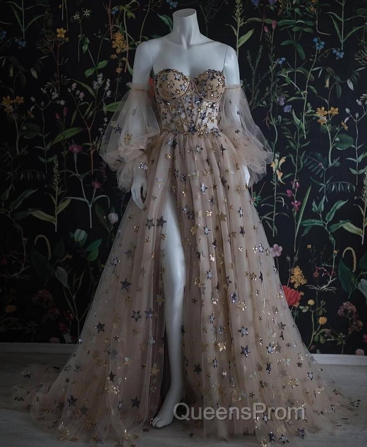Beautiful Sequin Shiny Sweetheart Long A-line Aesthetic Evening Prom Dress Secondary image