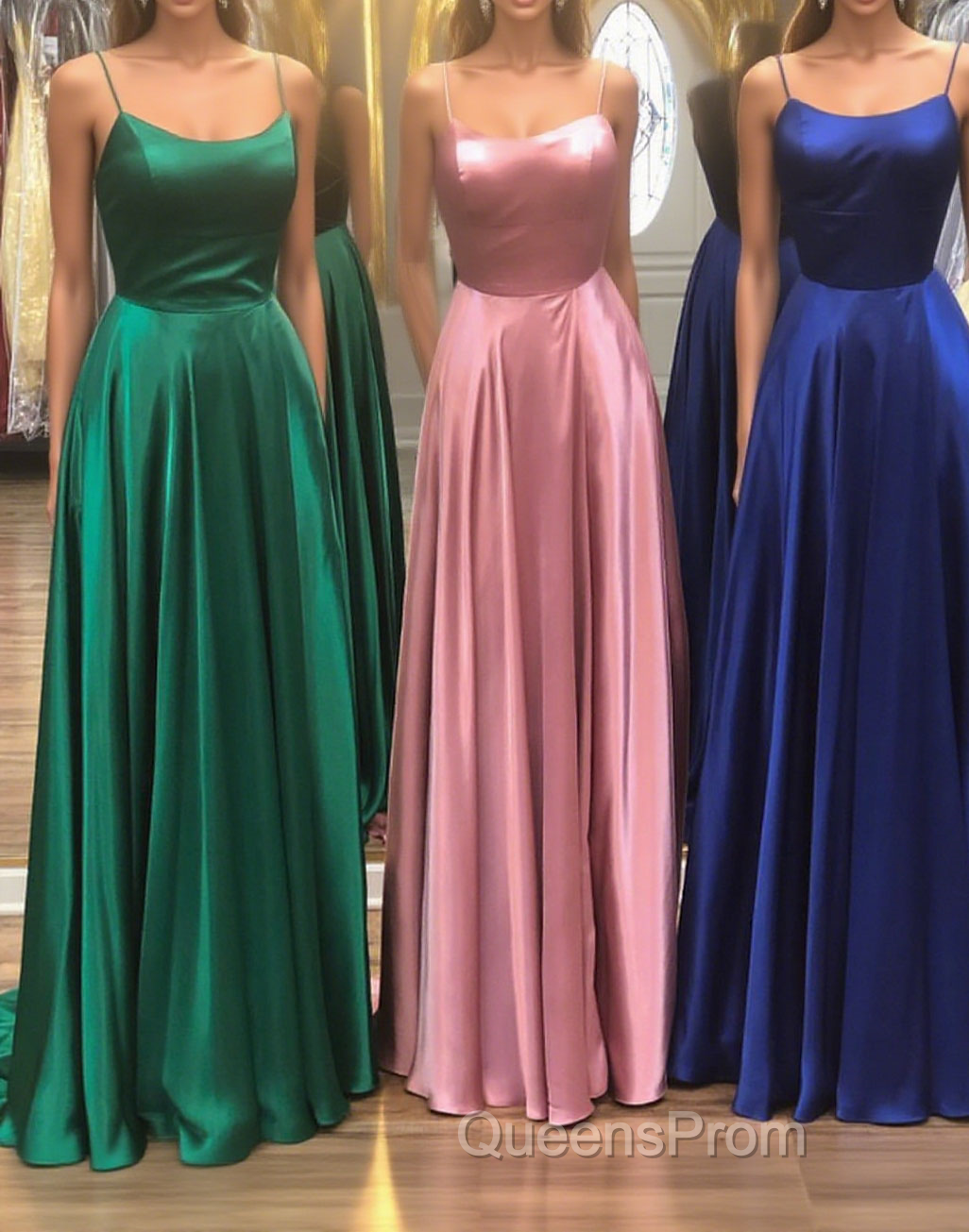 Simple Evening Prom Dress Long Evening Prom Dress Fashion School Dance Dress Winter Formal Dress Main image