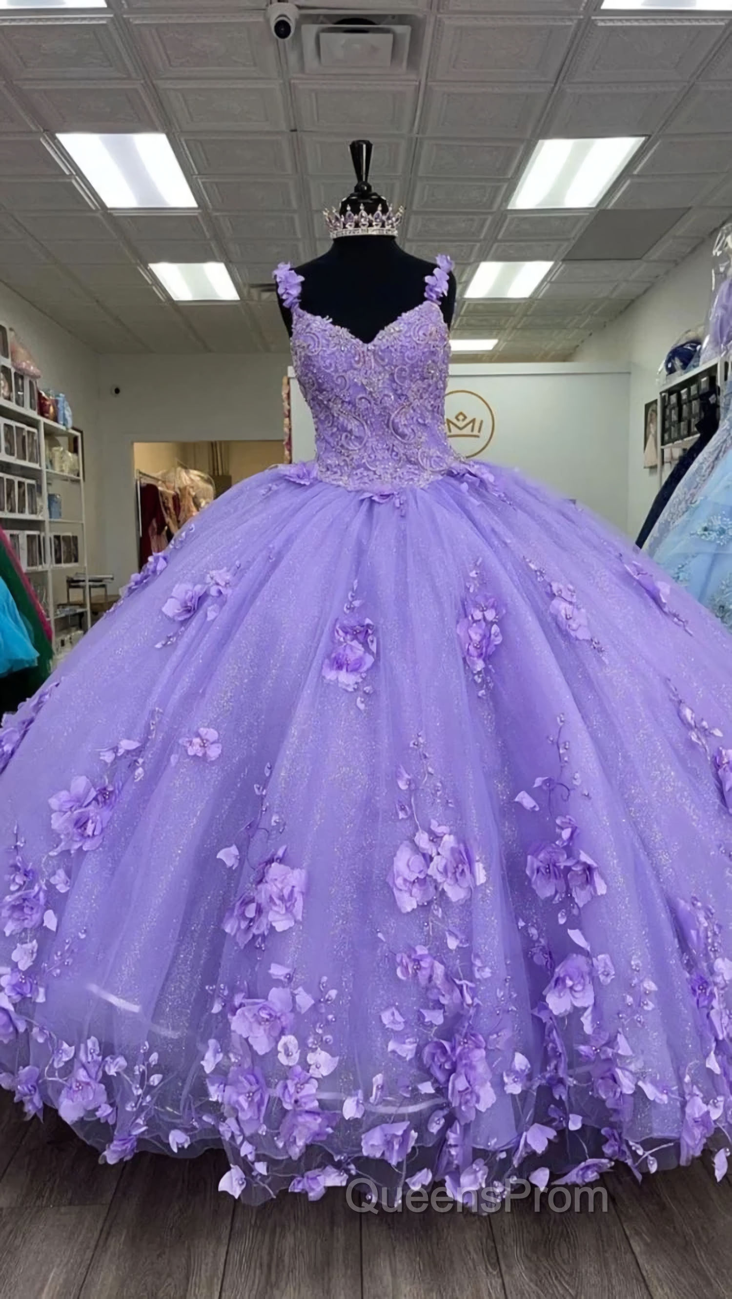Princess Lilac Quinceanera Dress Secondary image