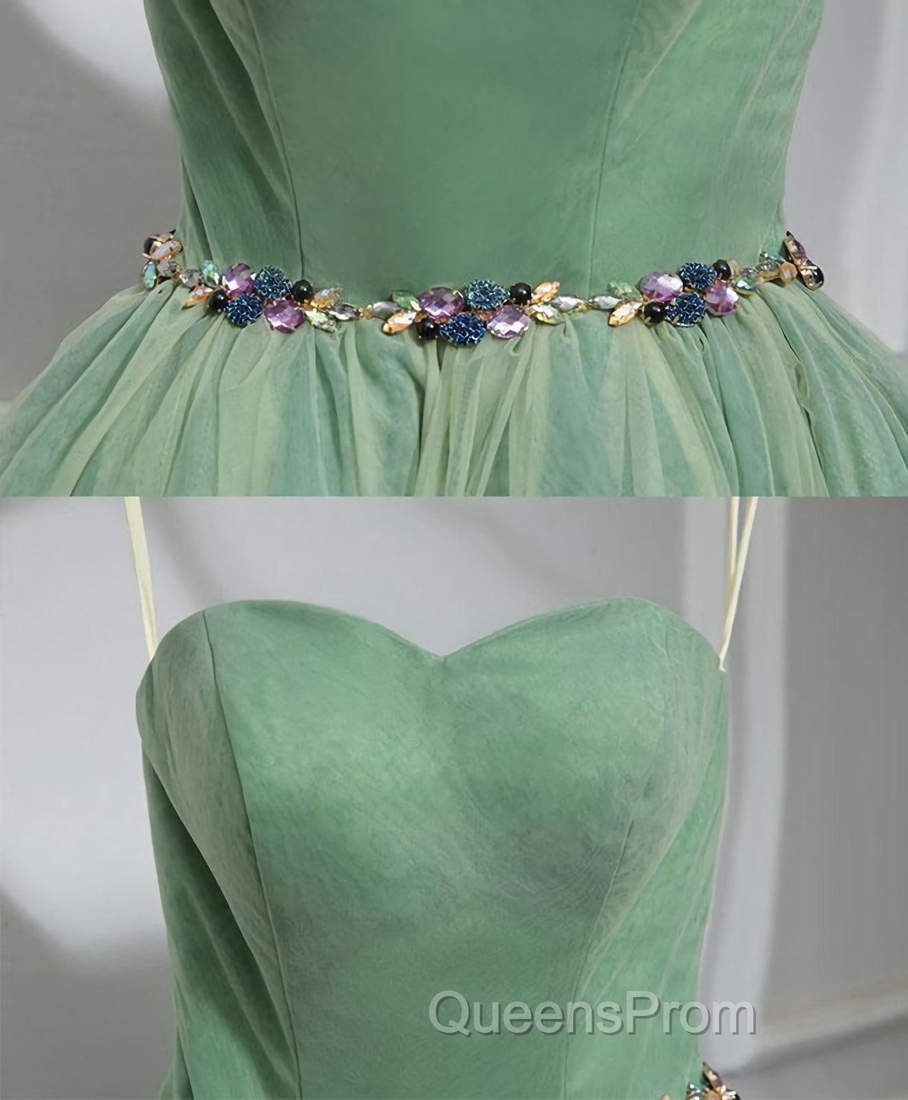 Cute Sweet Neck Short Evening Prom Dress, Mini Dress