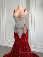 Gorgeous Long Dress Luxury Black Girls Evening Prom Party Formal Gowns