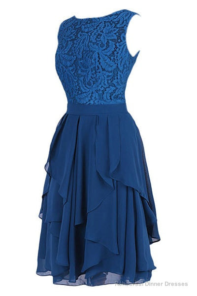 Short Royal Blue Bridesmaid Dress Party Dress Main image