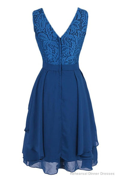 Short Royal Blue Bridesmaid Dress Party Dress Secondary image