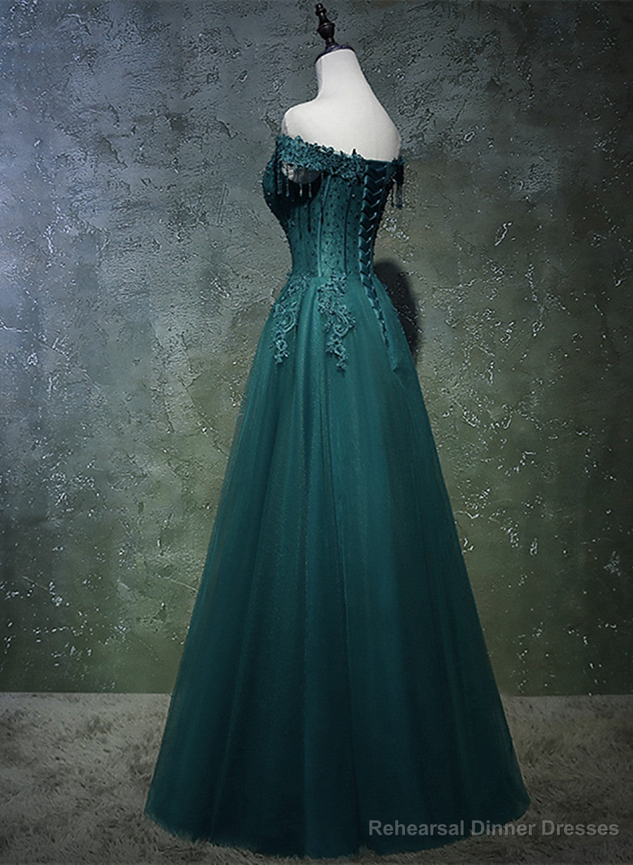 Pretty Mermaid Spaghetti Straps Olive Green Long Prom Dresses Evening Gowns