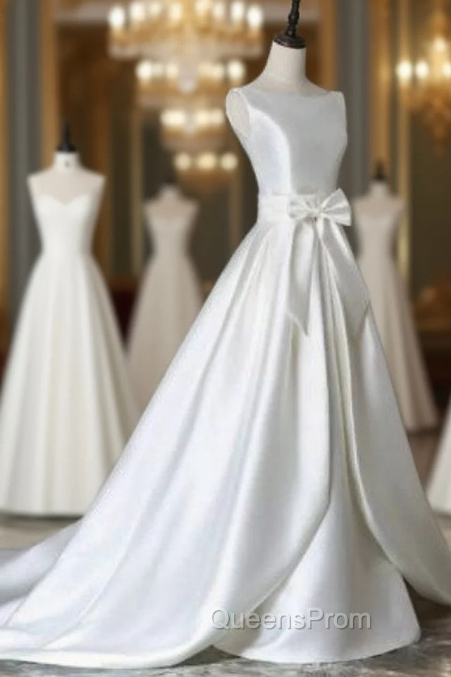 A Garment Crystal Best Quality Satin Surah Wedding Gowns Zipper Wedding Dress Main image