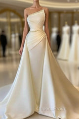 A-line Asymmetrical Beaded Floor-length Open Back Sleeveless Evening Prom Dress