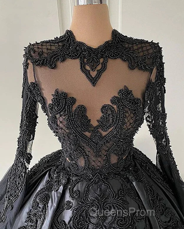 A-Line Beading Long Sleeves Lace Wedding Dress Secondary image