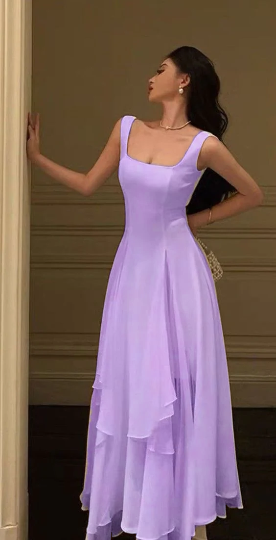 A Line Chiffon Classy Prom Dress,Long Classy Evening Dress,Classy Dress