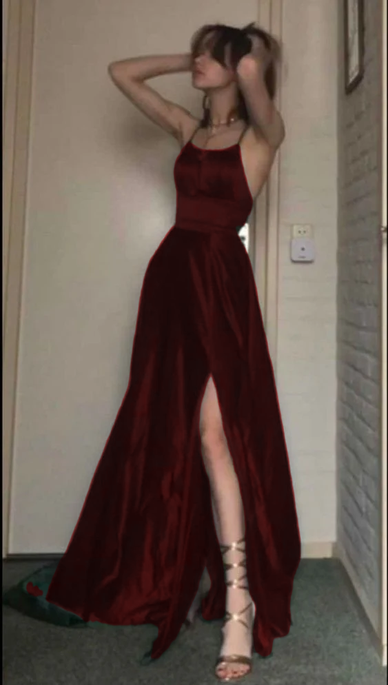 A Line Dark Green Long Classy Prom Dress, Classy Evening Dress