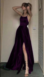 A Line Dark Green Long Classy Prom Dress, Classy Evening Dress