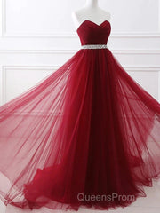 A-Line Elegant Quinceanera Evening Prom ValentineS Day Dress Strapless Sleeveless Chapel Train Satin With Crystals