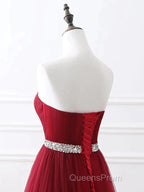 A-Line Elegant Quinceanera Evening Prom ValentineS Day Dress Strapless Sleeveless Chapel Train Satin With Crystals