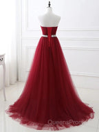A-Line Elegant Quinceanera Evening Prom ValentineS Day Dress Strapless Sleeveless Chapel Train Satin With Crystals