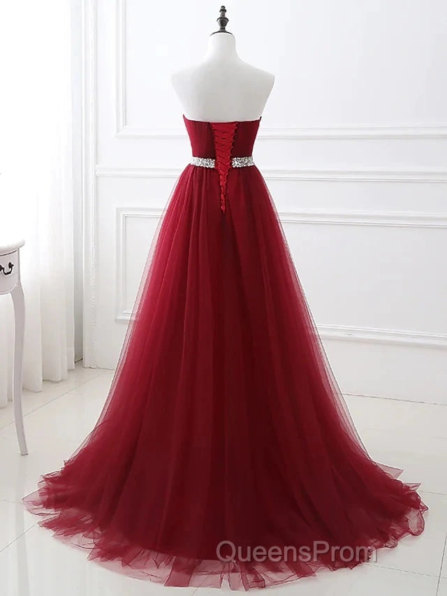 A-Line Elegant Quinceanera Evening Prom ValentineS Day Dress Strapless Sleeveless Chapel Train Satin With Crystals