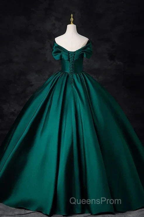 A-Line Formal Satin Floor Length V-Neck Evening Dress Elegant Evening Prom Dress