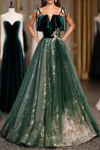 A-Line Glittering Engagement Evening Dress Strap Sleeveless Floor Length With Sequin