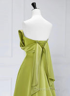 A-Line Green Long Formal Dress Evening Prom Dress, Green Floor Length Party Dress