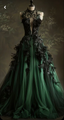 A Line Green Tulle Long Classy Prom Dress Classy Applique Classy Evening Dress