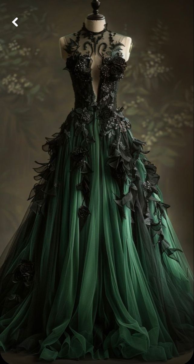 A Line Green Tulle Long Classy Prom Dress, Classy Graduation Classy Evening Dress