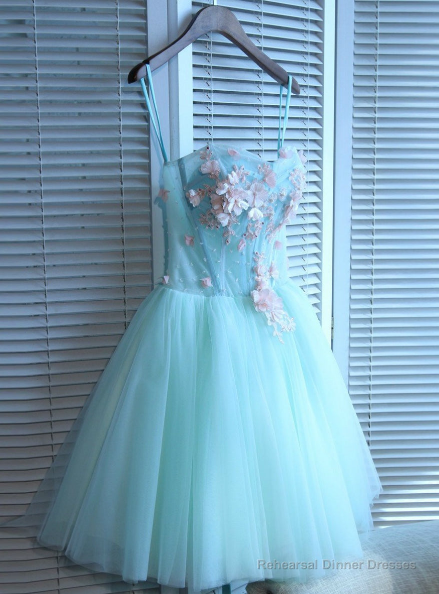 A-line Homecoming Dress Short/Mini Blue Sweetheart Homecoming Dresses Main image