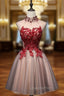 A-line Homecoming Dress Short/Mini Evening Prom Dress Juniors Homecoming Dress