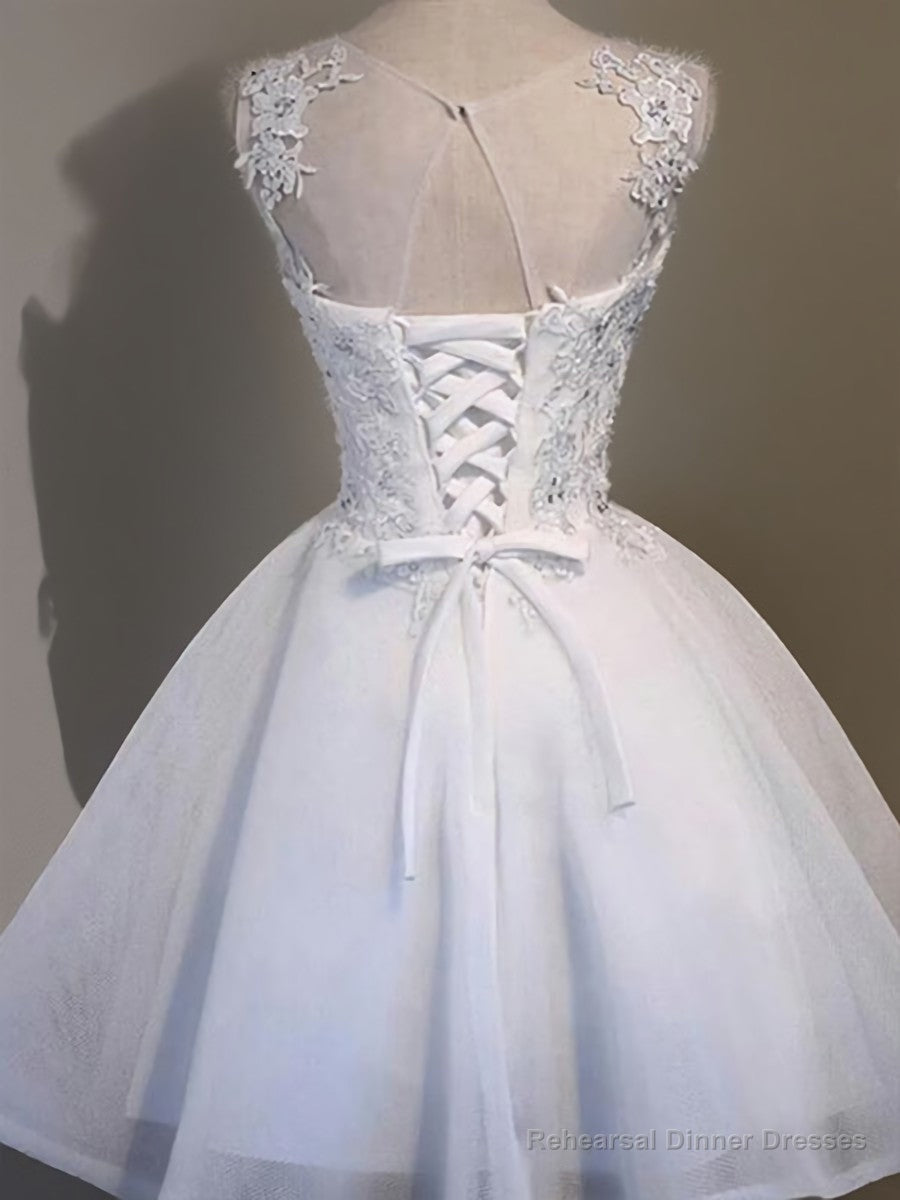 A-line Illusion Ruffles Short/Mini Tulle Dress Secondary image