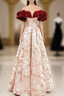 A-Line Off Shoulder Satin Long Evening Prom Dress Evening Dress Elegant Beautiful