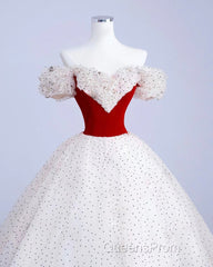 A-Line Off Shoulder Tulle Light Champagne Long Evening Prom Dress, Light Champagne Evening Dress