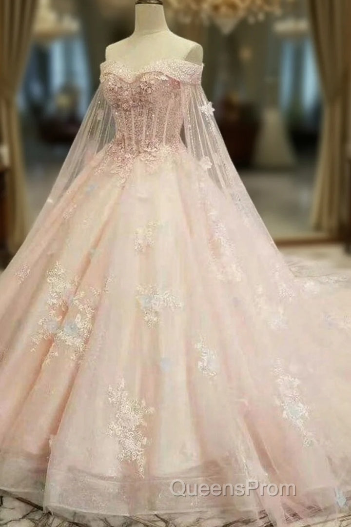 A Line On & Off Shoulder Dress | V Neck Floor Length Lace Gown Girls Wear Evening Prom Dress Main image