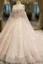 A Line On & Off Shoulder Dress | V Neck Floor Length Lace Gown Girls Wear Evening Prom Dress