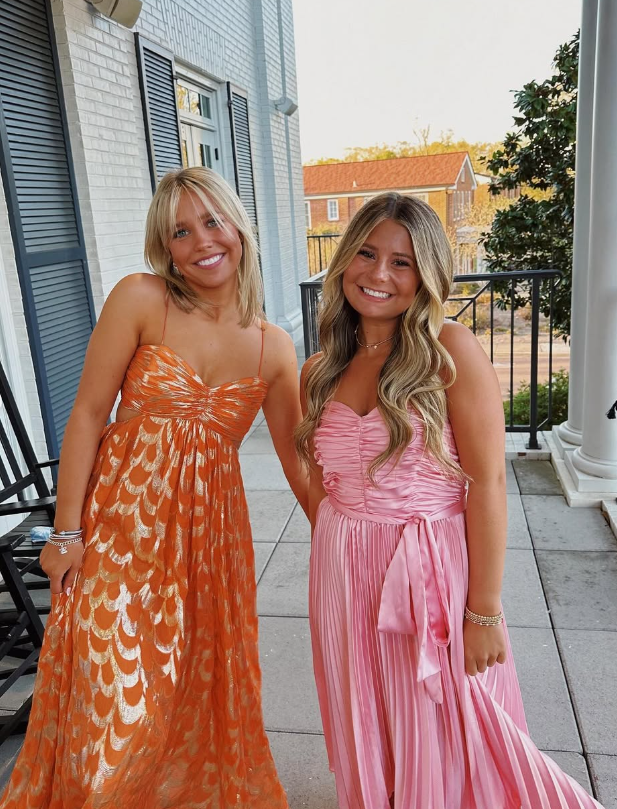 A-Line Orange Classy Prom Dress Fashion Party Classy Evening Dress Secondary image