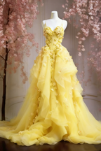 A Line Pink Tulle Long Classy Prom Dress, Classy Evening Classy Dress
