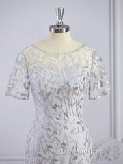 A-Line/Princess Bateau Floor-Length Tulle Mother of the Bride Dress With Ruffles