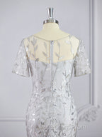 A-Line/Princess Bateau Floor-Length Tulle Mother of the Bride Dress With Ruffles