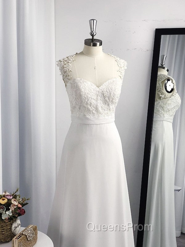 A-Line/Princess Floor-Length Applique Sleeveless Chiffon Sweetheart Dress