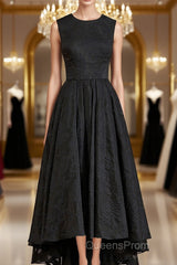 A-Line/Princess Scoop Asymmetrical Lace Mother of the Bride Dress With Applique