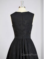 A-Line/Princess Scoop Asymmetrical Lace Mother of the Bride Dress With Applique